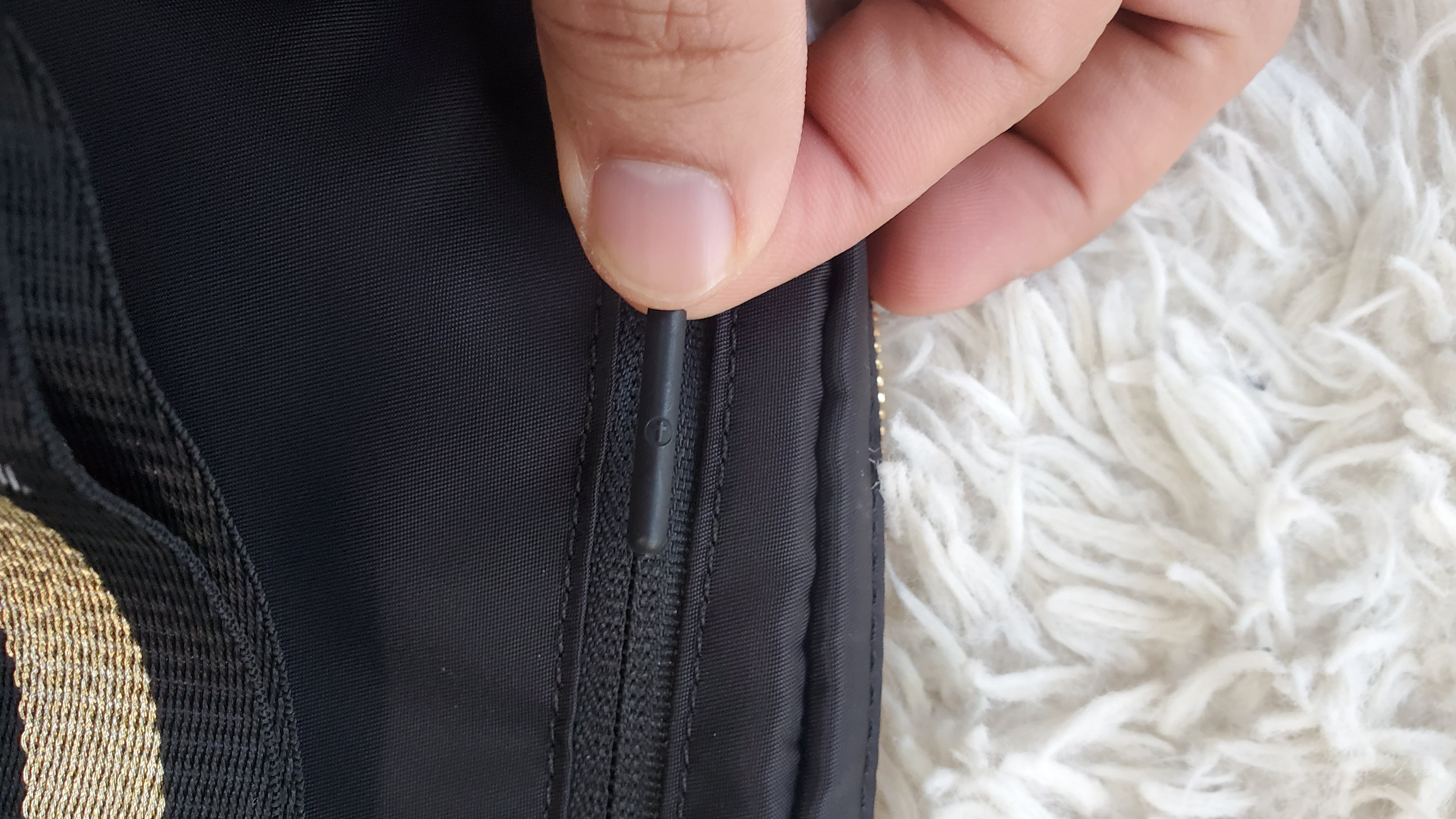 Large 2L Size Gold Black Faith Everywhere Belt Bag One Size Fits All