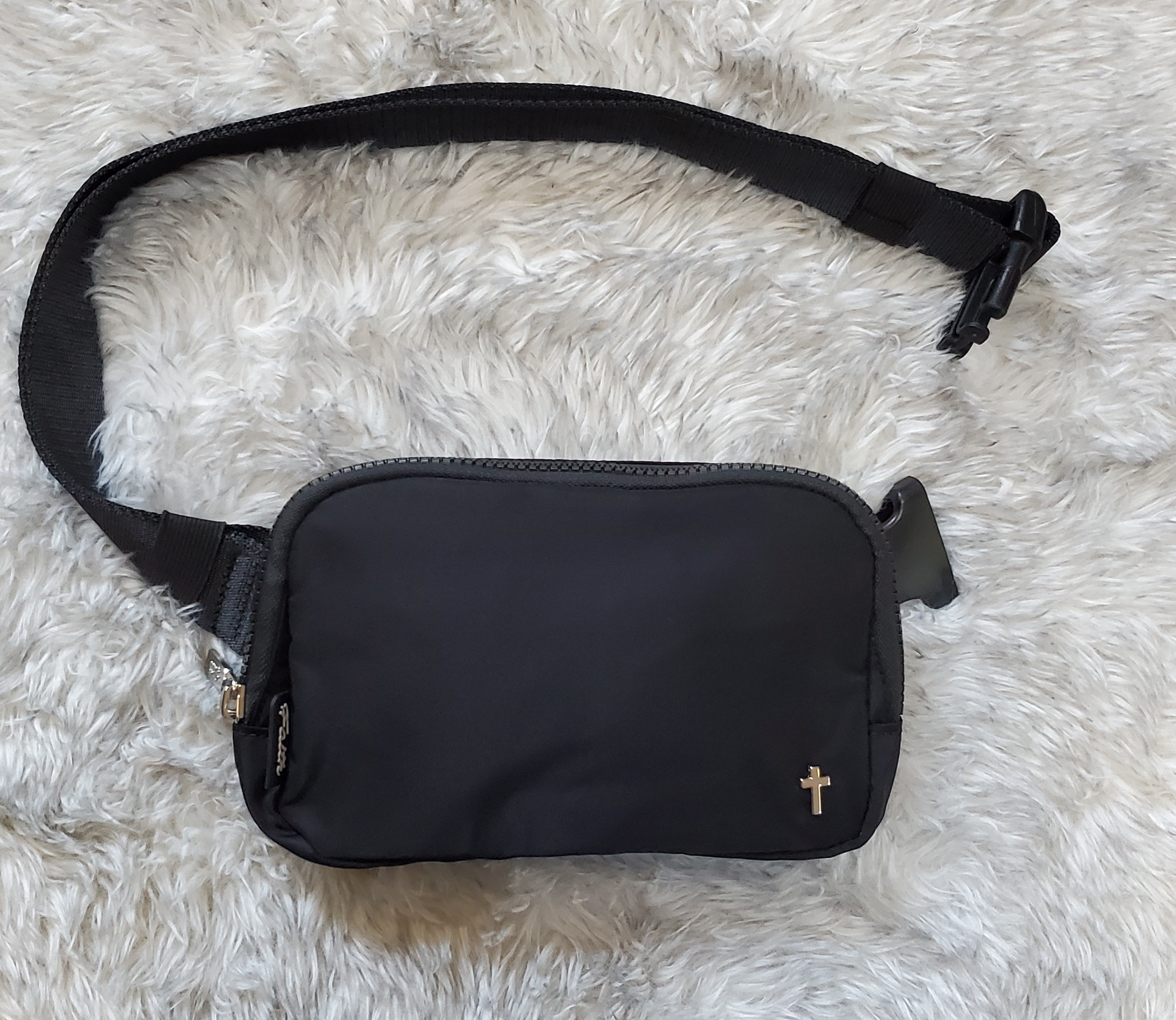1L Faith Black Everywhere Belt Bag Crossbody Bag Women's Men's